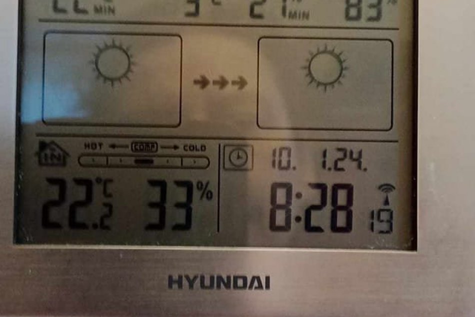 Teplomer pani Márie zachytil prekvapivo nízku teplotu