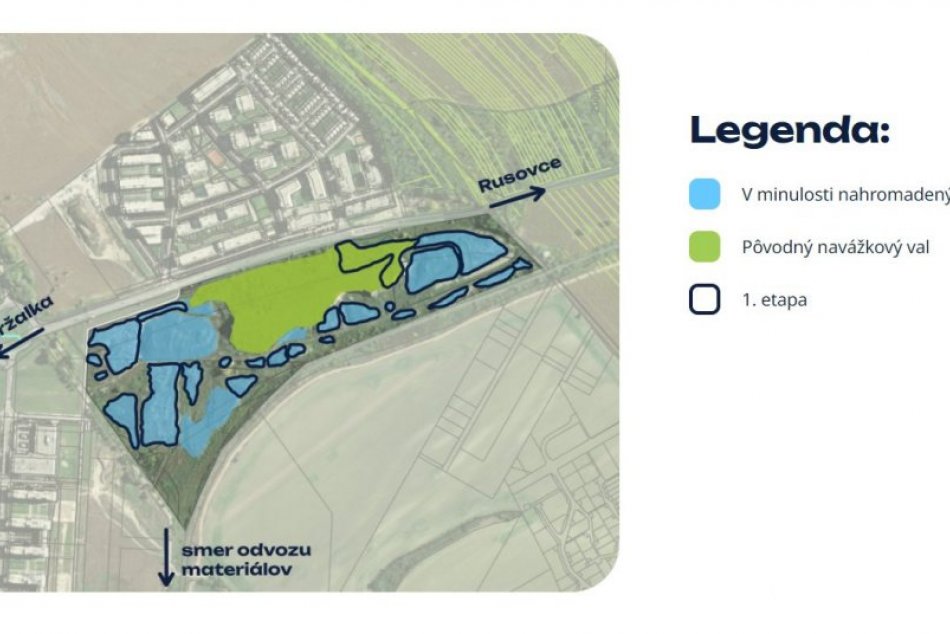 Petržalský kopec tvorený troskami starej Petržalky odstránia