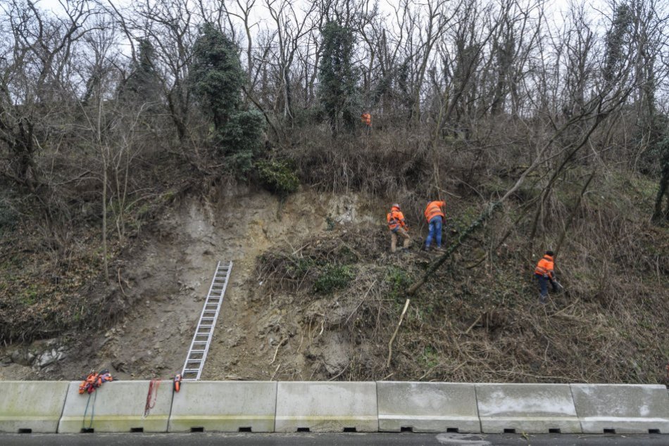 Zosun svahu na Devínskej ceste
