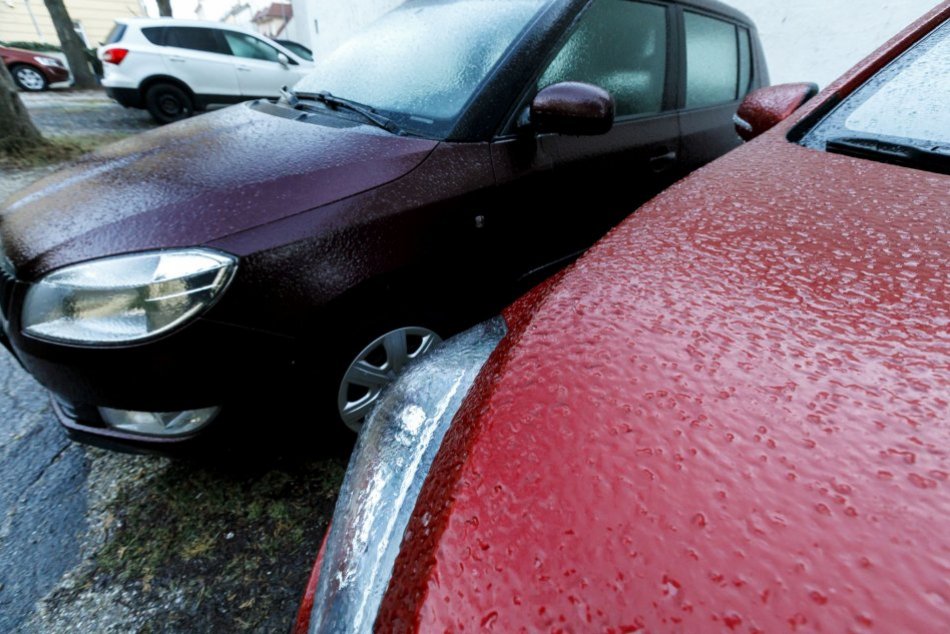 Poľadovica v Bratislave