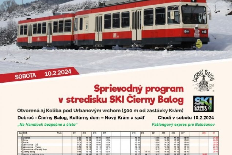 Harmonogram Fašiangových jázd