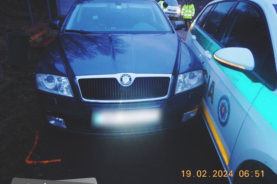 V OBRAZOCH: Vodič nezastavil hliadke a narazil do služobného auta