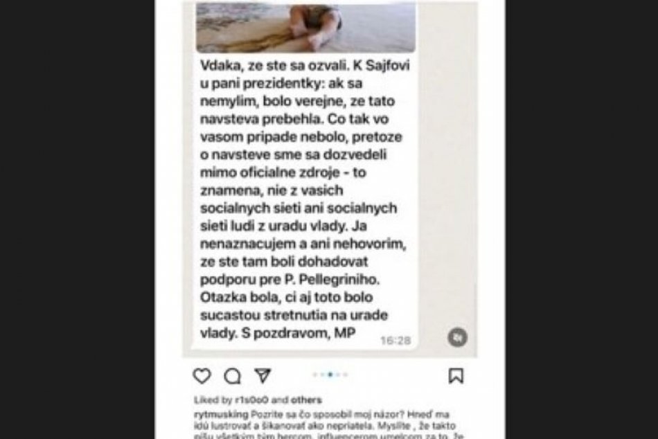 Rytmus zverejnil konverzáciu s novinárom Aktualít