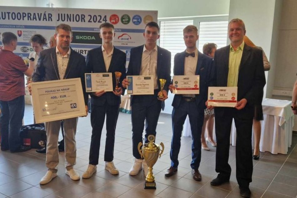 Úspech prešovských žiakov na súťaži autoopravárov