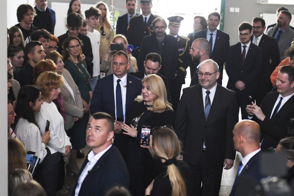 Prezidentka SR Zuzana Čaputová na návšteve Gymnázia Poštová