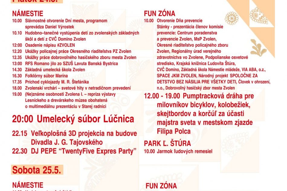 Dni mesta Zvolen 2024