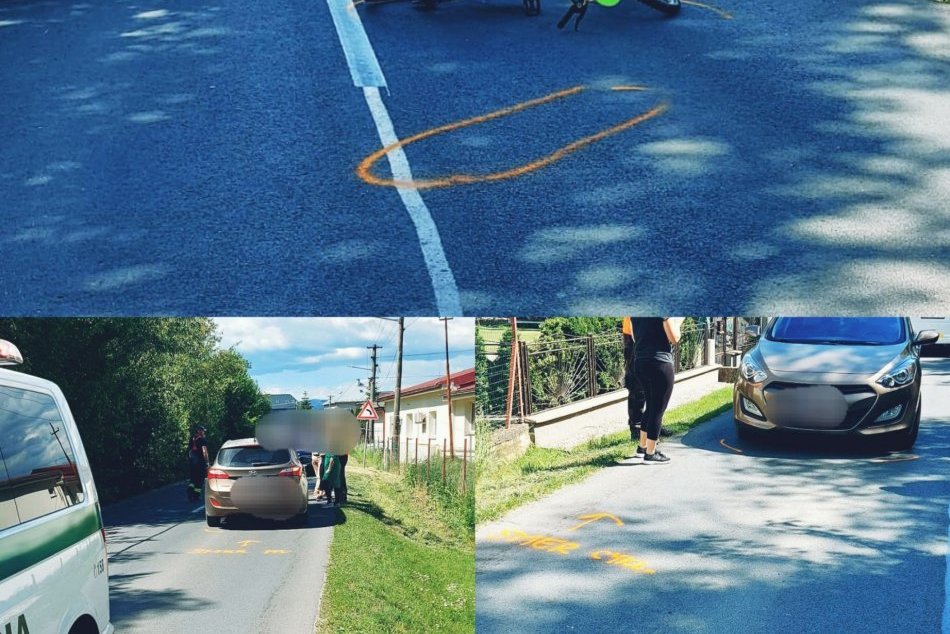 V OBRAZOCH Pád cyklistky vo Vlkanovej