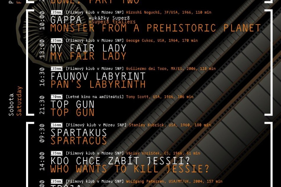 Program Prehliadky panoramatických filmov