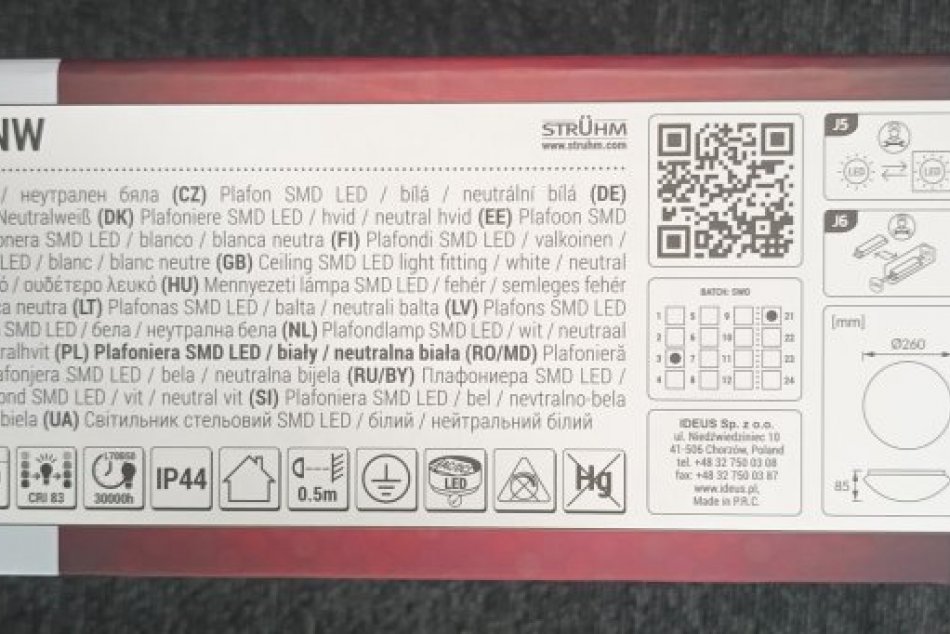 Na trhu objavili nebezpečné svietidlo