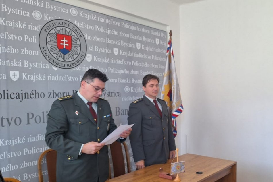 V OBRAZOCH: Zástupcu riaditeľa Krajského riaditeľstva Policajného zboru v BB