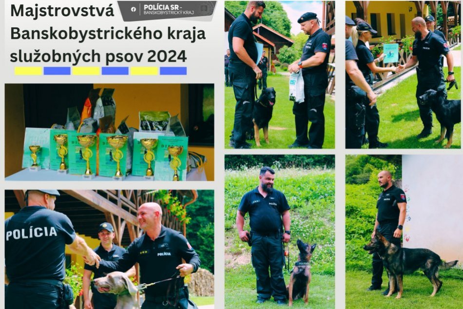 V OBRAZOCH: Majstrovstvá Banskobystrického kraja vo výkone služobných psov