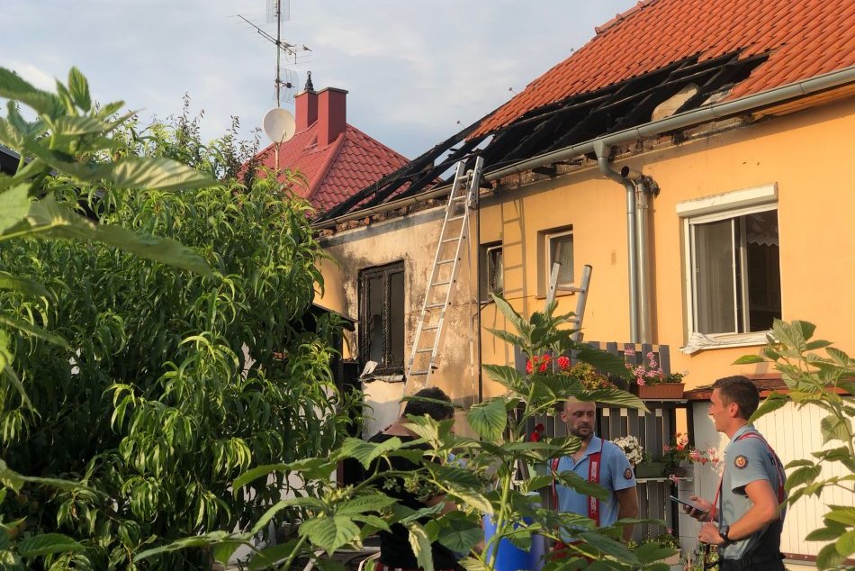 Požiar v rodinnom dome na Zobore