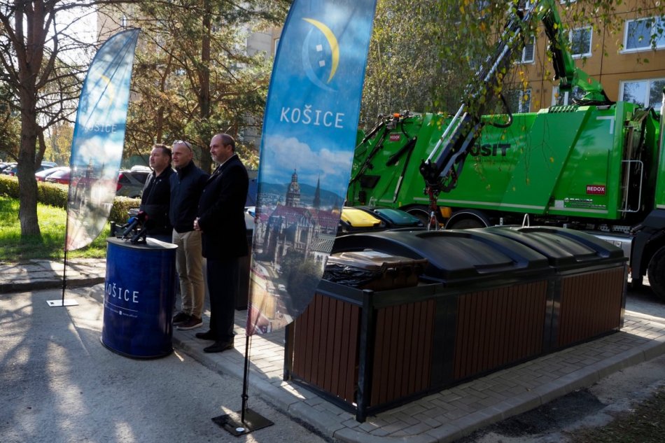 Prvé polopodzemné kontajnery v Košiciach
