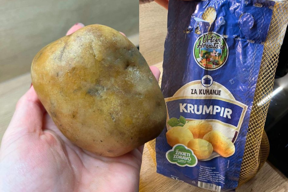 V balení zemiakov našla polkilový kameň