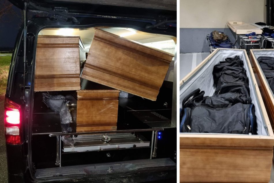 Auto prevážalo rakvy plné kokaínu