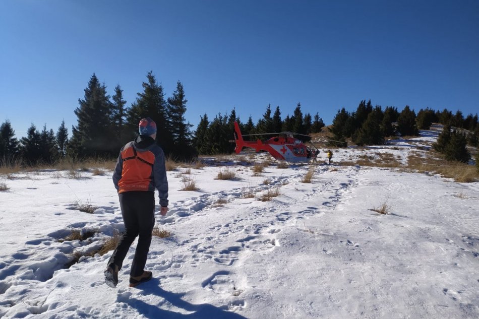 V OBRAZOCH: Kolaps slovenského turistu na Ceste hrdinov SNP