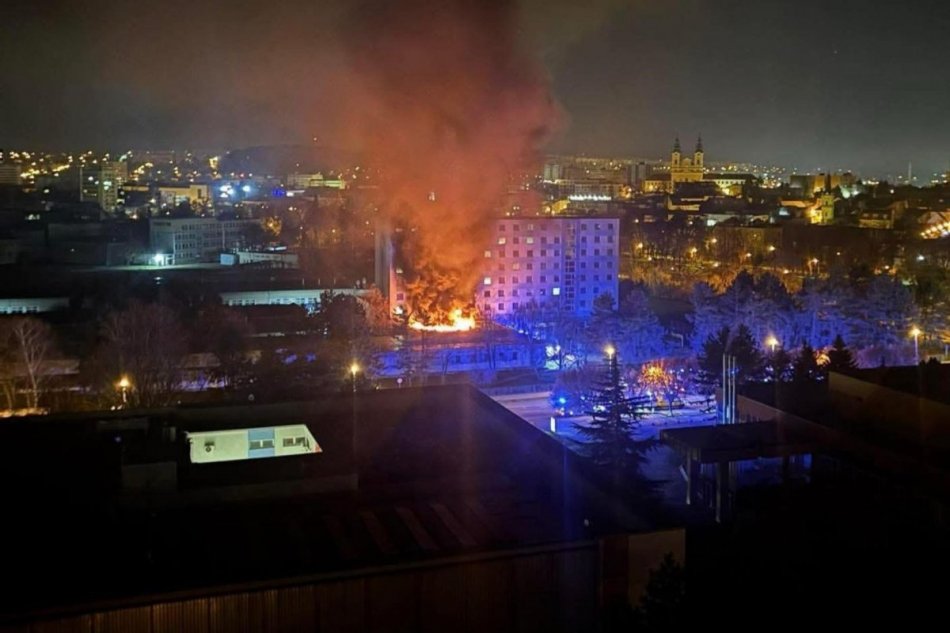 Požiar stredoškolského internátu v Nitre