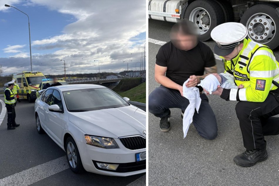 Diaľniční policajti zachránili život dieťatka