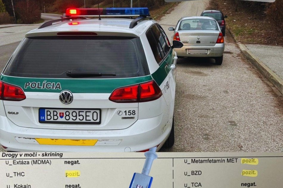 Policajti odhalili vodiča pod vplyvom drog
