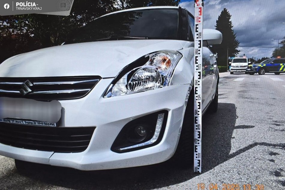 Vodička zachytila chodca na ceste