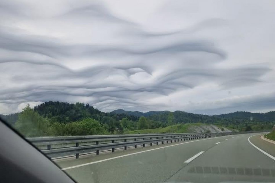 Vzácna oblačnosť nad Chorvátskom