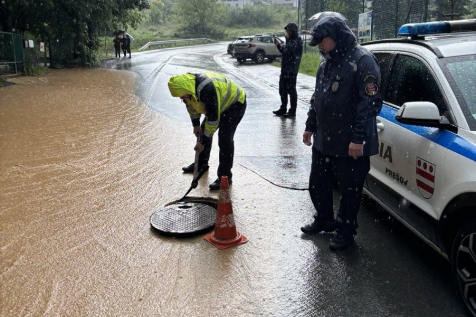 Prešov po búrke zaplavila voda a bahno