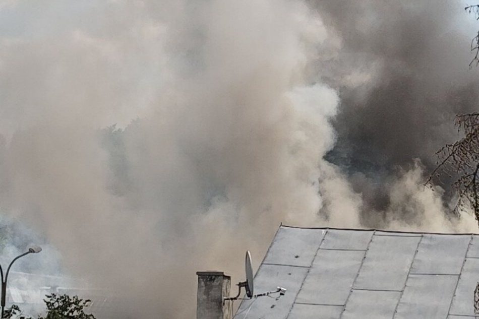 Požiar rodinných domov v Kežmarku