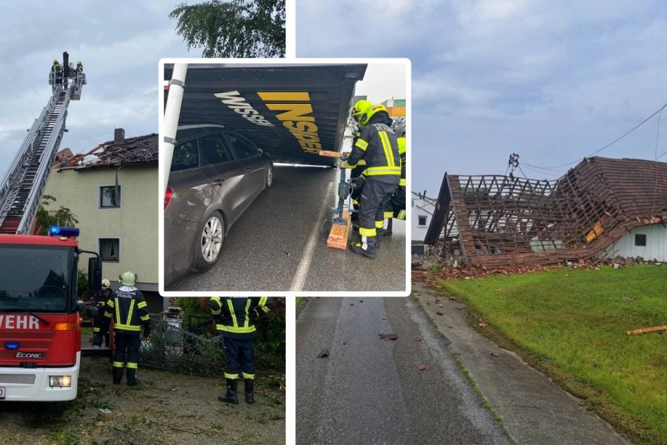 Tornádo vyčíňalo v Rakúsku