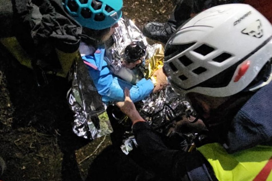 V OBRAZOCH: Uviaznutie na ferrate v Kremnických vrchoch