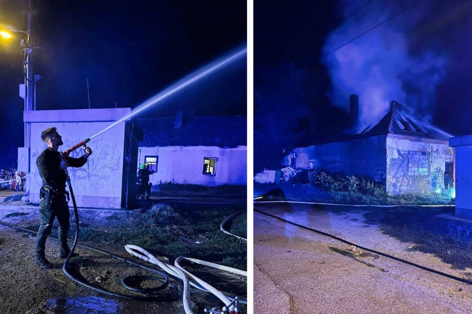 Policajt vytiahol muža z horiaceho domu