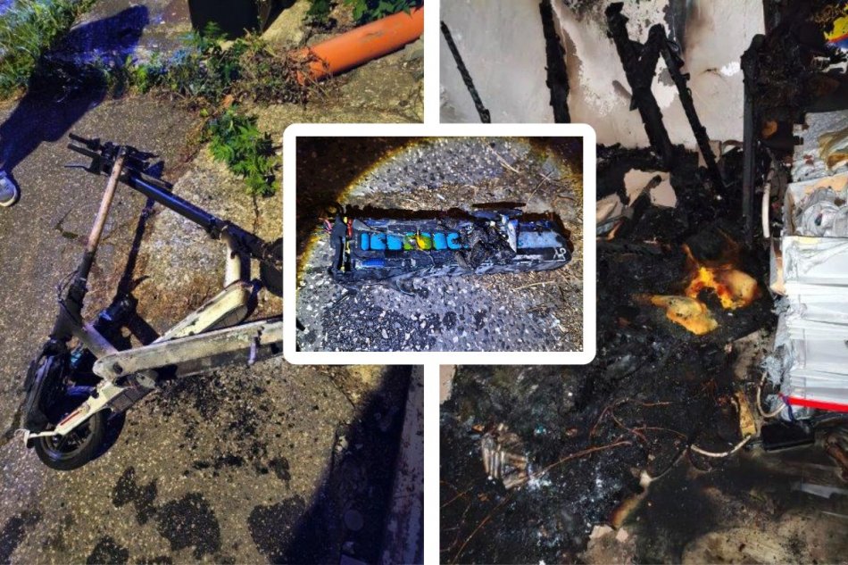 Požiar skladu spôsobili elektrokolobežky