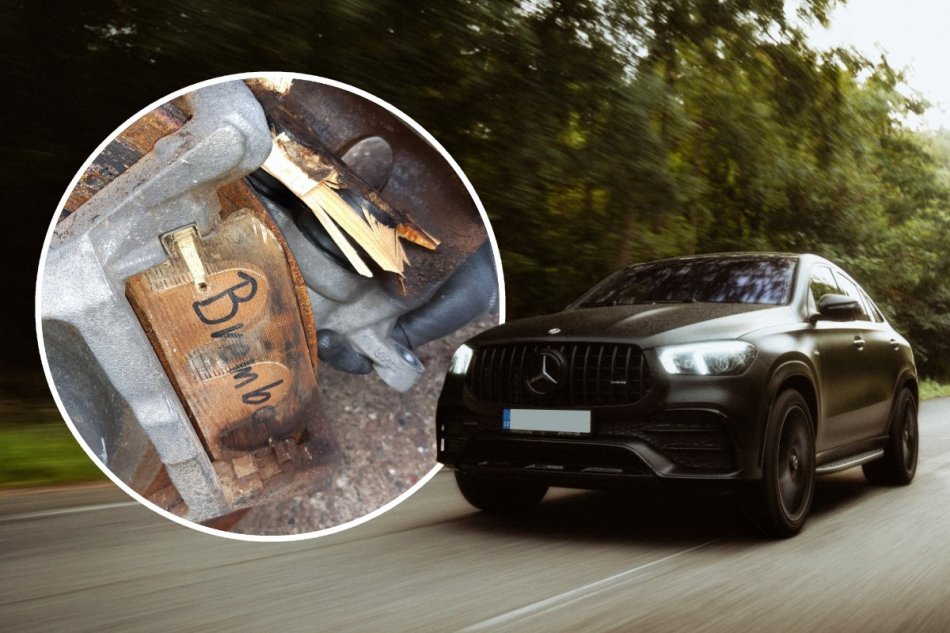 Mercedes mal drevené brzdové platničky