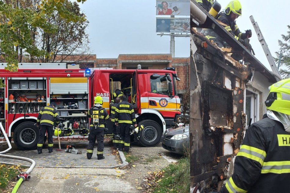Požiar rekreačnej chatky v Ružinove