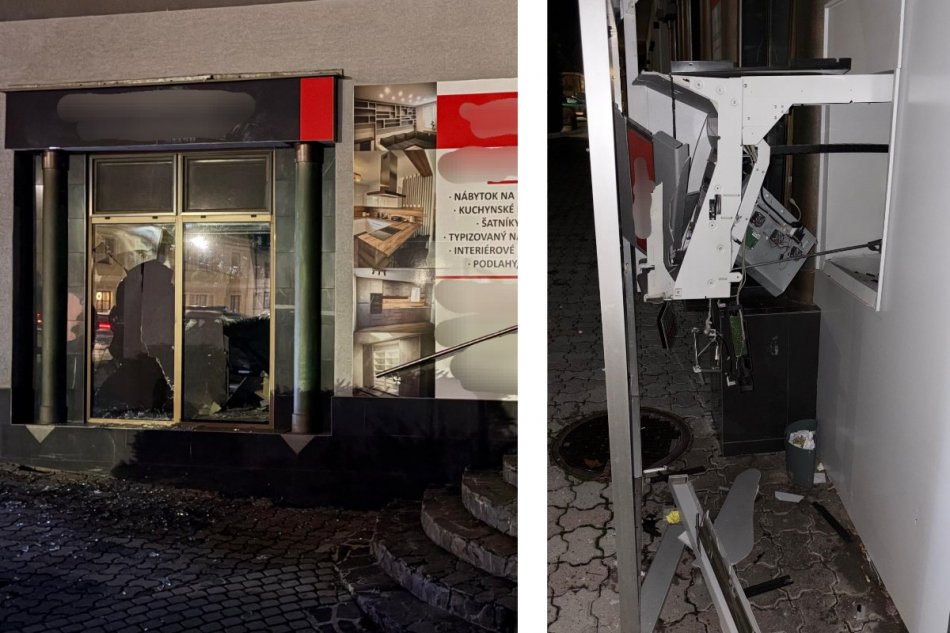 Výbuch bankomatu vo Vrbovom