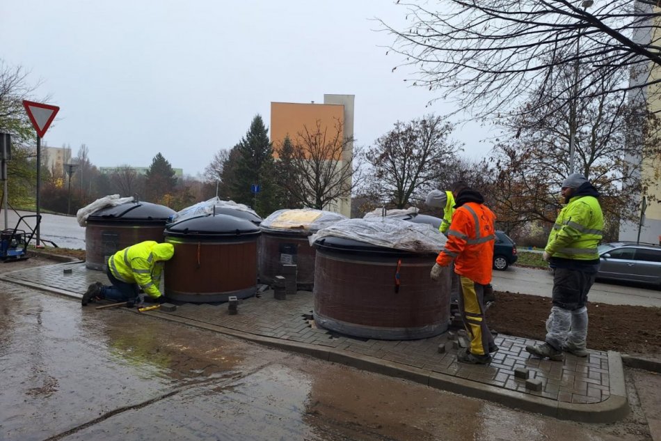 Polopodzemné kontajnery v Nitre