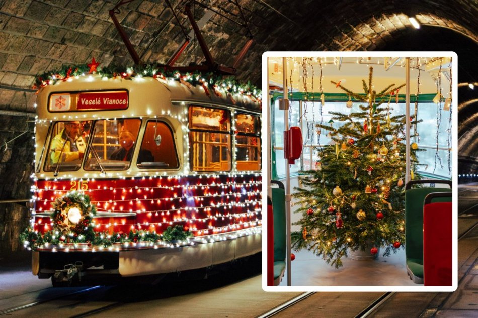 Vianočné električky v Bratislave