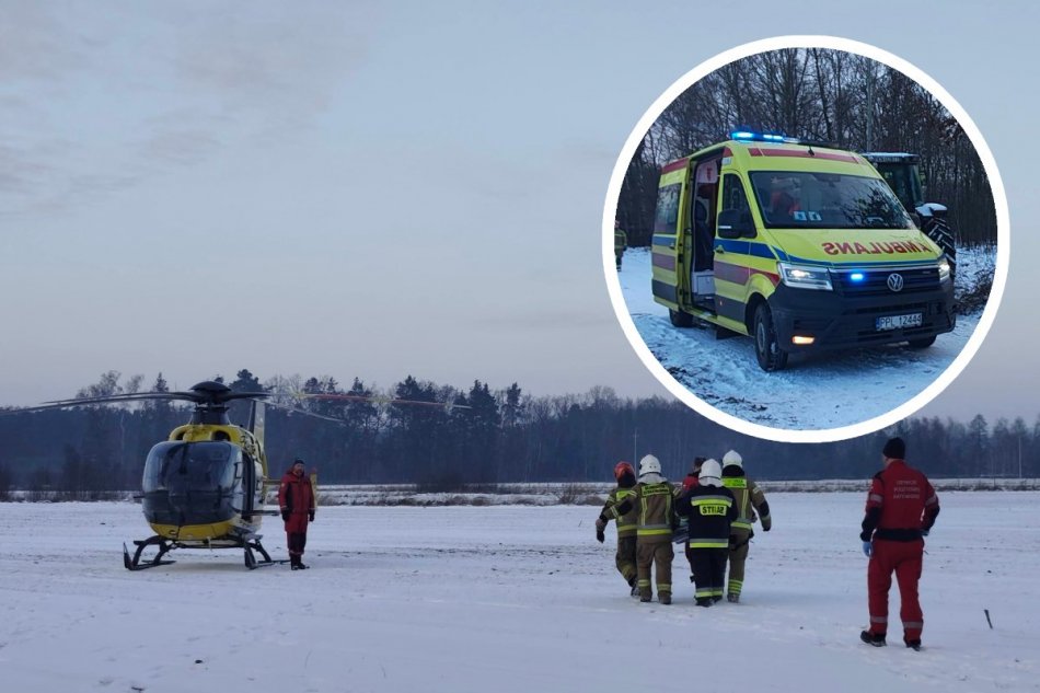 Do dievčaťa počas sánkovačky narazil traktor