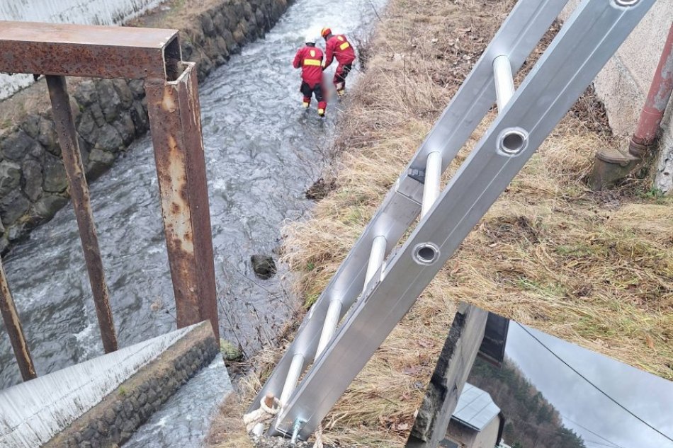 V OBRAZOCH: V potoku našli bezvládne telo muža