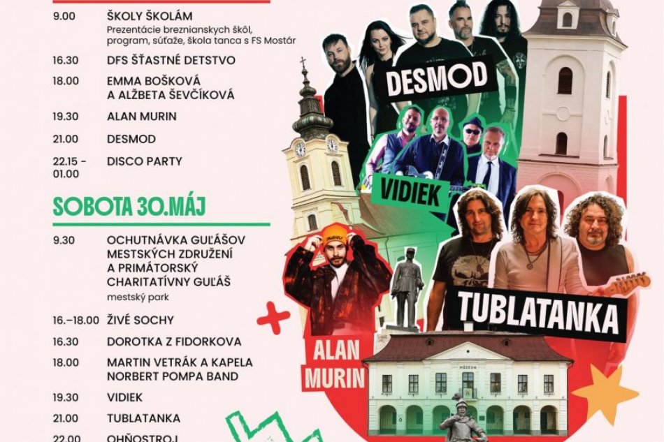 Program Dní mesta Brezno 2026