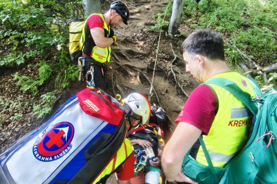 V OBRAZOCH: Výpadok na ferrate v Kremnických vrchoch