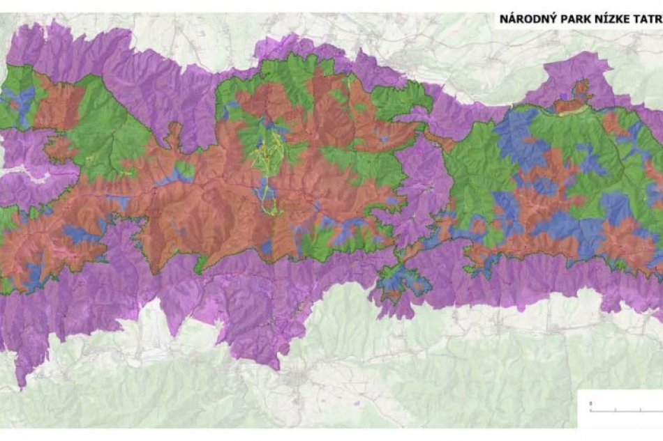 Mapa Turistickej infraštruktúry Národného parku Nízke Tatry