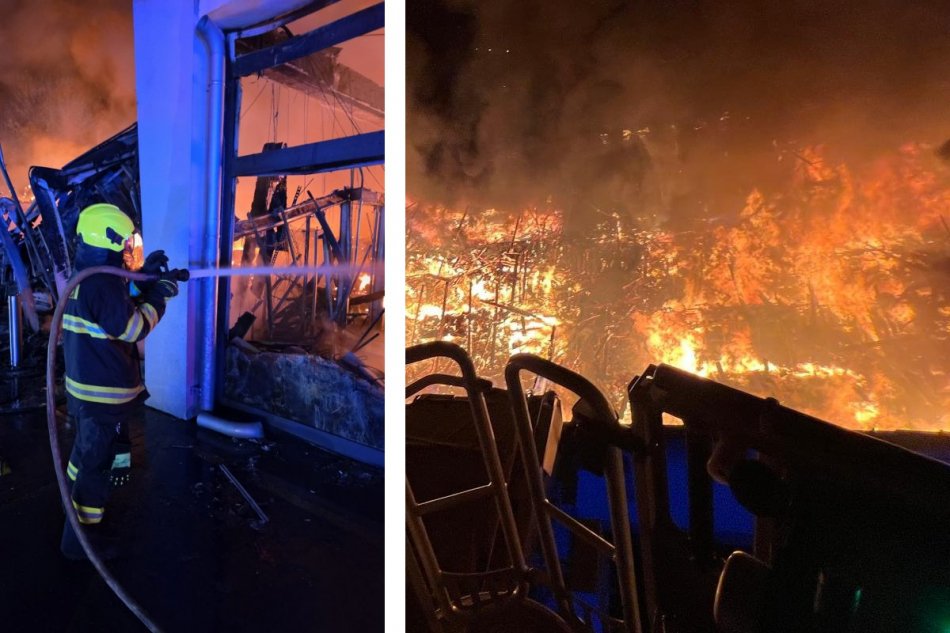 V Kladne zhorela predajňa Lidl