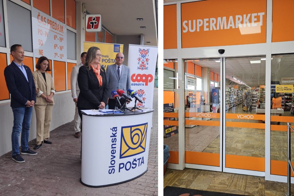 maláPOŠTA v COOP Jednota v Šali