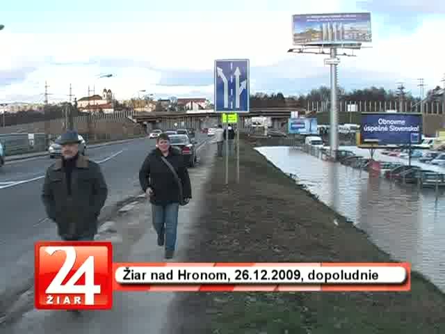 Vianočné záplavy aj v Žiari