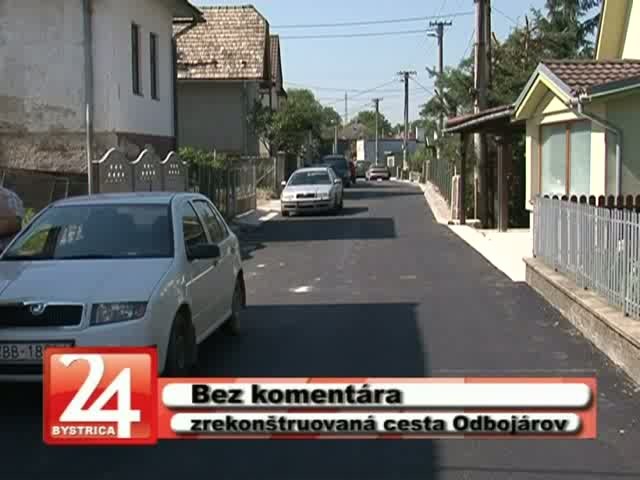 Ulica Odbojárov je konečne hotová