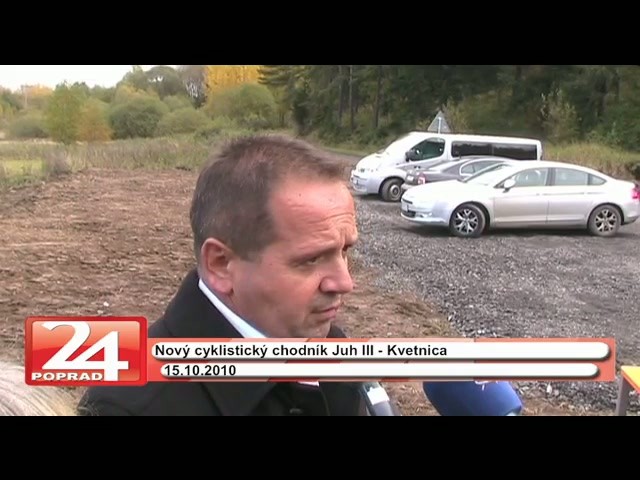 Nový cyklochodník v Poprade