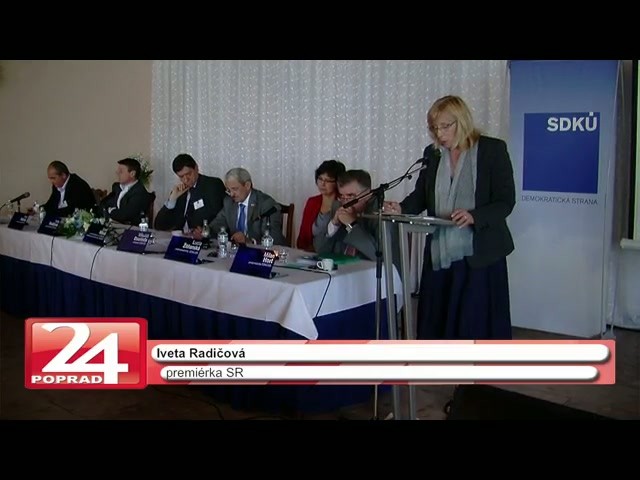 Rokovanie Ústrednej rady SDKÚ-DS v Poprade