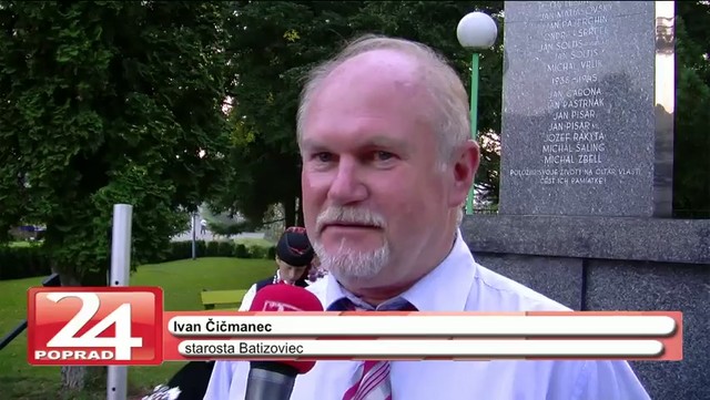 Vlajka SNS nad cirkevným pozemkom v Batizovciach 