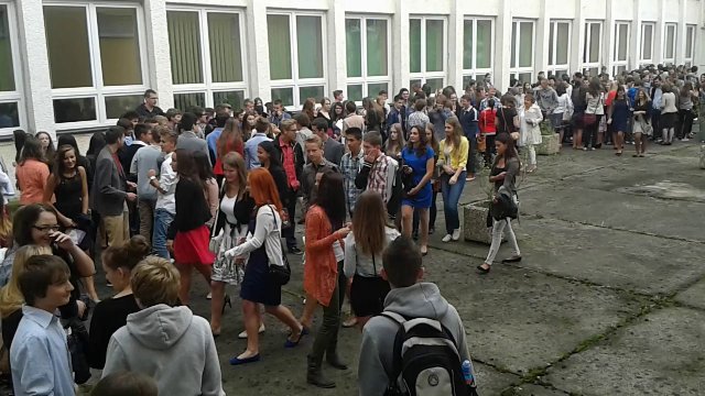 Prvý školský deň na Gymnáziu D.Tatarku