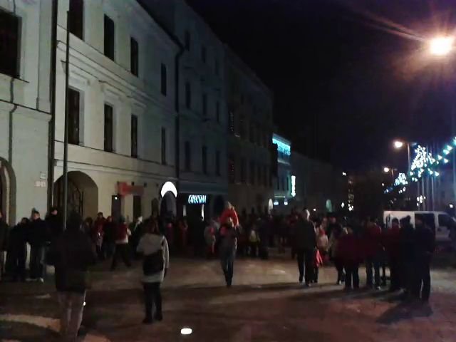 Na Nový rok rozžiaril centrum Banskej Bystrice pyromuzikálny ohňostroj